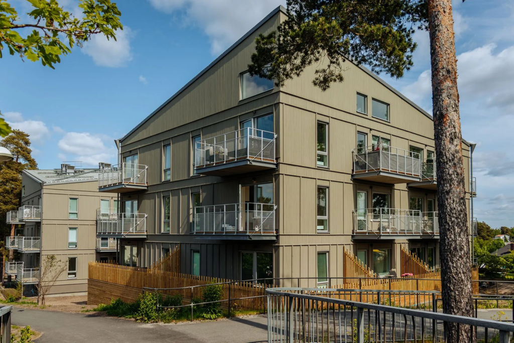 One of the projects Nordroof has built - A 4-Storey Residential Building Snödroppsgränd